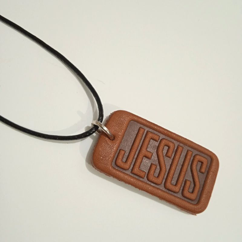 Jesus / підвіска шкіряна/