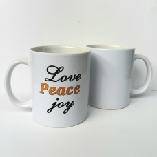 Love Peace Joy /чашка кольорова/