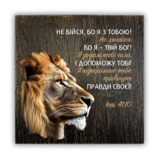 Не бійся, бо Я з тобою /плакетка 20х20/