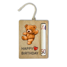 Happy Birthday /листівка-тримач на гроші/